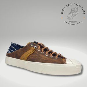 Converse Jack Purcell Vantage Crush Ox Brown Navy Sneakers172932C